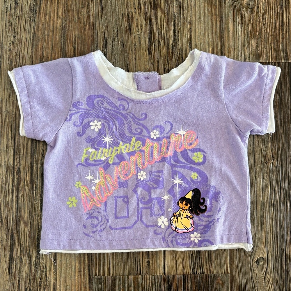 Nick Jr Dora the Explorer S/S T-Shirt 24 Months Purple Fairytale Adventure 2005